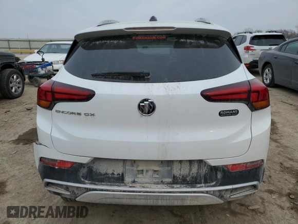 2023 Buick Encore GX Select with VIN KL4MMDS21PB009522, listed as a Copart auction lot 45412475 with 29,155 mi miles and Salvage title. Bid and sale history available at DreamBid. Image 6.