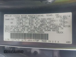 2014 Toyota Tacoma with VIN 5TFLU4EN9EX099414, listed as a IAAI auction lot 40528514 with 122,827 mi miles. Bid and sale history available at carsss.com. Image 9.