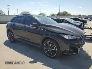 2023 Infiniti QX50 Sport with VIN 3PCAJ5FA4PF119678, listed as a Copart auction lot 72553294 with 10,576 mi miles and Salvage title. Bid and sale history available at DreamBid. Image 4.