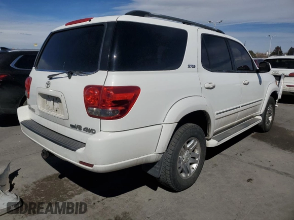 2006 Toyota Sequoia SR5 with VIN 5TDBT44A06S258325, listed as a Copart auction lot 49032035 with 339,323 mi miles and Salvage Title. Bid and sale history available at DreamBid. Image 3.