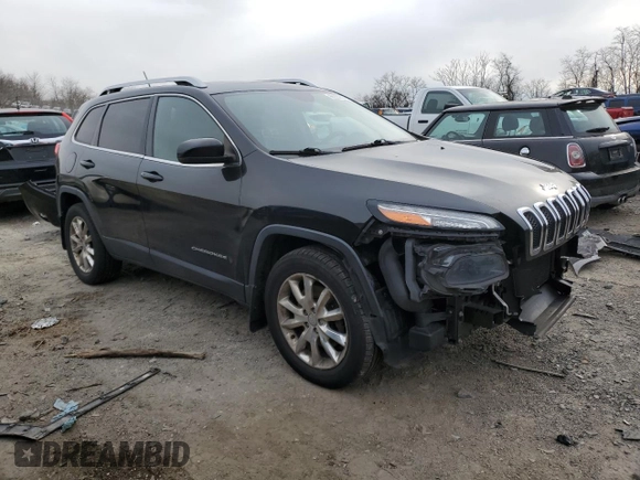 2014 Jeep Cherokee Limited with VIN 1C4PJMDS0EW169860, listed as a Copart auction lot 86389624 with 185,121 mi miles and Salvage Title. Bid and sale history available at carsss.com. Image 4.
