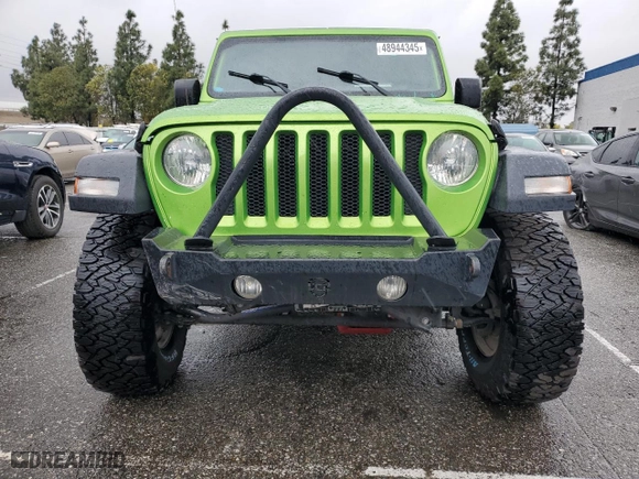 2018 Jeep Wrangler Unlimited Sport S with VIN 1C4HJXDG6JW303931, listed as a Copart auction lot 48944345 with 91,814 mi miles and Salvage Title. Bid and sale history available at carsss.com. Image 5.