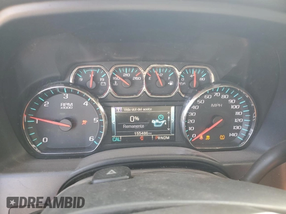 2015 Chevrolet Silverado 1500 LT with VIN 3GCPCRECXFG472109, listed as a Copart auction lot 48809145 with 155,486 mi miles and Salvage Title. Bid and sale history available at DreamBid. Image 9.