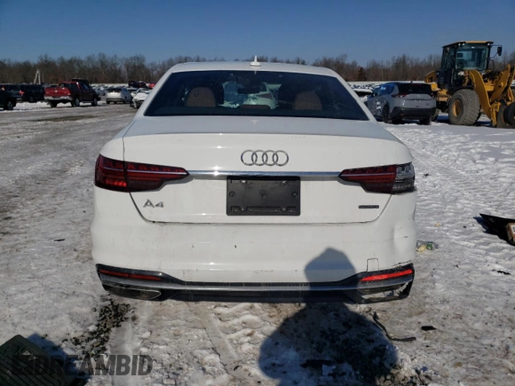 2020 Audi A4 Premium with VIN WAUDNAF45LN014208, listed as a Copart auction lot 89218695 with Not provided miles and Salvage title. Bid and sale history available at DreamBid. Image 6.