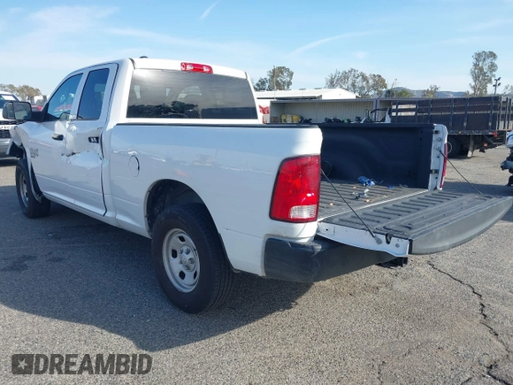 2023 Ram 1500 Tradesman with VIN 1C6RR6FG3PS593993, listed as a IAAI auction lot 41757036 with 28,654 mi miles and . Bid and sale history available at DreamBid. Image 3.