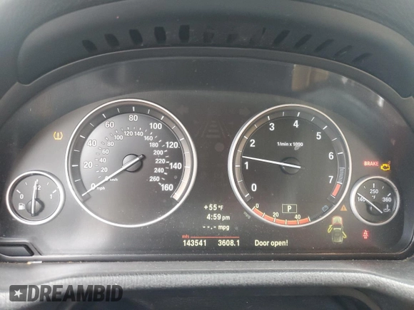 2012 BMW X3 28i with VIN 5UXWX5C50CL720703, listed as a Copart auction lot 46665185 with 143,541 mi miles and Salvage Title. Bid and sale history available at DreamBid. Image 9.
