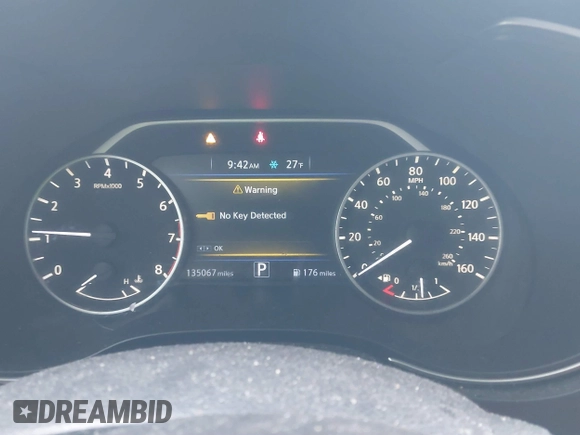 2018 Nissan Maxima SV with VIN 1N4AA6AP7JC380038, listed as a IAAI auction lot 41228603 with 135,067 mi miles and . Bid and sale history available at DreamBid. Image 7.