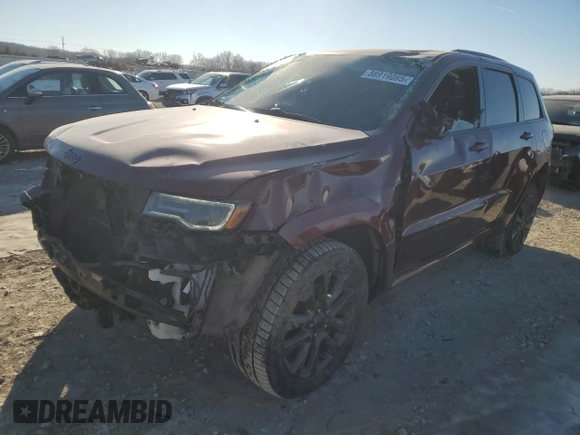 2018 Jeep Grand Cherokee High Altitude z VIN 1C4RJFCG9JC476134, wystawiony jako Copart lot #88919085 z przebiegiem 124 980 mil mil oraz Szkoda całkowita • Salvage title. Historia ofert i sprzedaży dostępna na DreamBid. Obrazek 1.
