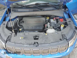 2022 Jeep Compass Trailhawk z VIN 3C4NJDDB1NT167161, wystawiony jako Copart lot #55769615 z przebiegiem 44 557 mil mil oraz Czysty tytuł • Clean title. Historia ofert i sprzedaży dostępna na DreamBid. Obrazek 12.