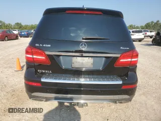 2017 Mercedes-Benz GLS 450 with VIN 4JGDF6EE8HA961700, listed as a Copart auction lot 66122294 with 81,989 mi miles and Salvage Title. Bid and sale history available at DreamBid. Image 6.