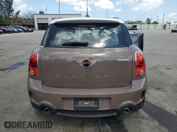 2014 MINI Countryman S with VIN WMWZC3C57EWP29072, listed as a Copart auction lot 54508905 with 105,192 mi miles and Clean Title. Bid and sale history available at DreamBid. Image 6.