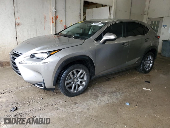 2015 Lexus NX 300h with VIN JTJYWRBZ2F2005535, listed as a Copart auction lot 58945035 with 110,363 mi miles and Salvage title. Bid and sale history available at DreamBid. Image 1.