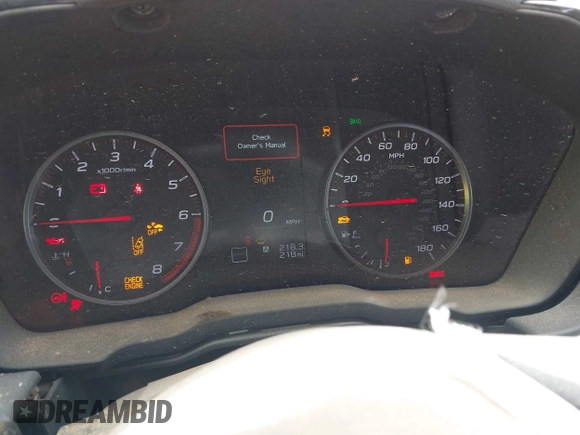 2024 Subaru WRX Premium with VIN JF1VBAH60R9814176, listed as a IAAI auction lot 42131966 with 218 mi miles and . Bid and sale history available at DreamBid. Image 7.