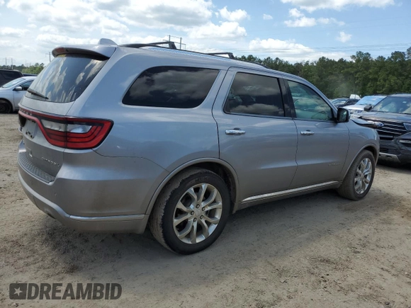 2018 Dodge Durango Citadel with VIN 1C4RDHEG4JC316629, listed as a Copart auction lot 54863685 with 121,340 mi miles and Salvage title. Bid and sale history available at DreamBid. Image 3.