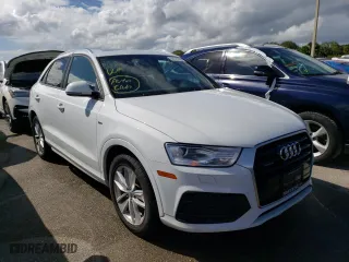 2018 Audi Q3 Premium with VIN WA1ECCFS3JR005580, listed as a Copart auction lot 62010632 with 0 mi miles. Bid and sale history available at carsss.com. Image 1.