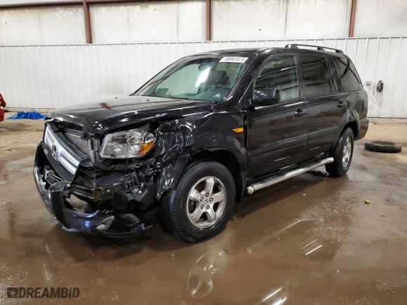 2007 Honda Pilot EX-L with VIN 2HKYF18787H537494, listed as a Copart auction lot 88941675 with 190,446 mi miles and Salvage Title. Bid and sale history available at carsss.com. Image 1.
