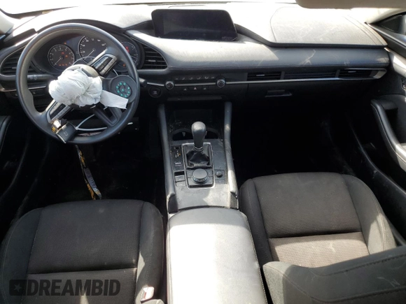 2021 Mazda 3 S with VIN 3MZBPAAL2MM202311, listed as a Copart auction lot 46823685 with 41,338 mi miles and Salvage Title. Bid and sale history available at DreamBid. Image 8.