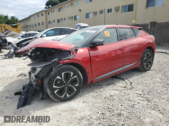 2024 Kia EV6 GT-Line with VIN KNDC44LA9R5162108, listed as a Copart auction lot 78171364 with 7,955 mi miles and Non Repairable. Bid and sale history available at carsss.com. Image 1.