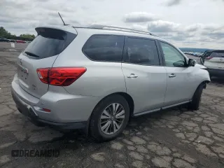 2018 Nissan Pathfinder SL z VIN 5N1DR2MM7JC674108, wystawiony jako Copart lot #57270435 z przebiegiem 55 217 mil mil oraz Szkoda całkowita • Salvage title. Historia ofert i sprzedaży dostępna na DreamBid. Obrazek 3.