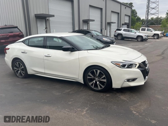 2016 Nissan Maxima S with VIN 1N4AA6AP8GC409491, listed as a Copart auction lot 56022195 with 39,041 mi miles and Clean Title. Bid and sale history available at DreamBid. Image 1.