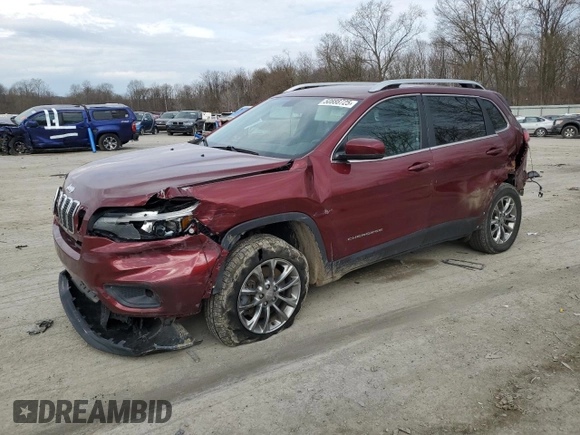 2019 Jeep Cherokee Latitude Plus with VIN 1C4PJMLX2KD422696, listed as a Copart auction lot 50888725 with 72,737 mi miles and Salvage Title. Bid and sale history available at DreamBid. Image 1.