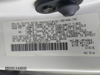 2004 Toyota Sienna XLE with VIN 5TDZA22CX4S141877, listed as a IAAI auction lot 42135971 with 219,688 mi miles. Bid and sale history available at carsss.com. Image 9.