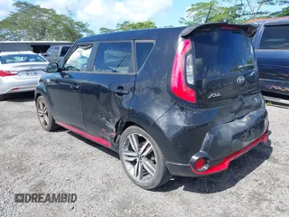 2015 Kia Soul + with VIN KNDJP3A56F7160721, listed as a IAAI auction lot 41746456 with 92,171 mi miles. Bid and sale history available at carsss.com. Image 3.