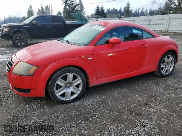 2005 Audi TT with VIN TRUSC28N751010236, listed as a Copart auction lot 43664765 with 111,931 mi miles and Salvage Title. Bid and sale history available at carsss.com. Image 1.