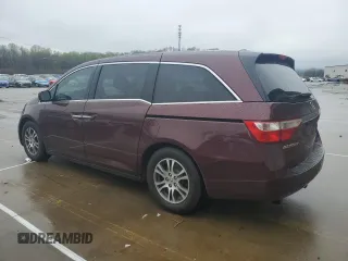 2011 Honda Odyssey EX-L with VIN 5FNRL5H6XBB027702, listed as a Copart auction lot 51978575 with 224,070 mi miles and Salvage Title. Bid and sale history available at DreamBid. Image 2.
