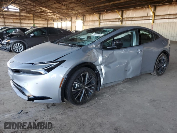 2024 Toyota Prius LE with VIN JTDACAAU4R3044307, listed as a Copart auction lot 50027535 with 2,215 mi miles and Salvage Title. Bid and sale history available at carsss.com. Image 1.