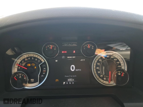 2018 Ram 1500 Big Horn with VIN 3C6RR7LT5JG143591, listed as a Copart auction lot 50632235 with 89,392 mi miles and Salvage Title. Bid and sale history available at carsss.com. Image 9.