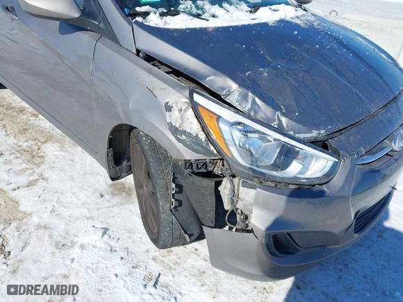 2017 Hyundai Accent Value Edition with VIN KMHCT4AE0HU356793, listed as a IAAI auction lot 41624409 with 137,964 mi miles. Bid and sale history available at carsss.com. Image 6.