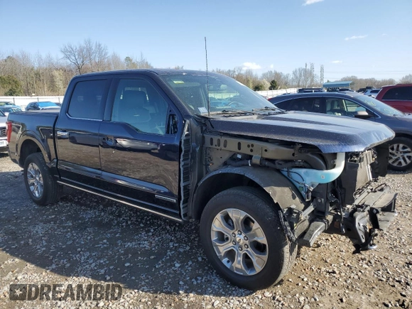 2023 Ford F-150 XL with VIN 1FTFW1ED2PFC11122, listed as a Copart auction lot 48964815 with 49,256 mi miles and Salvage Title. Bid and sale history available at carsss.com. Image 4.