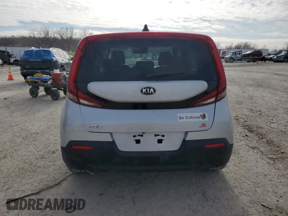 2020 Kia Soul X-Line with VIN KNDJ23AU0L7021640, listed as a Copart auction lot 88865015 with 59,704 mi miles and Salvage Title. Bid and sale history available at carsss.com. Image 6.