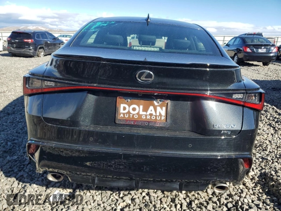 2023 Lexus IS 350 F Sport with VIN JTHGZ1E25P5031776, listed as a Copart auction lot 45744285 with 13,190 mi miles and Salvage title. Bid and sale history available at DreamBid. Image 6.