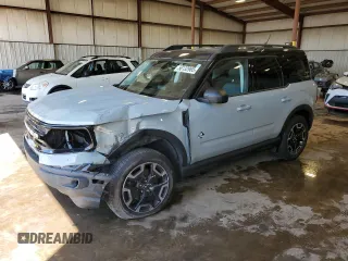 2021 Ford Bronco Sport Outer Banks z VIN 3FMCR9C64MRB09019, wystawiony jako Copart lot #56132965 z przebiegiem 52 145 mil mil oraz Szkoda całkowita • Salvage title. Historia ofert i sprzedaży dostępna na DreamBid. Obrazek 1.