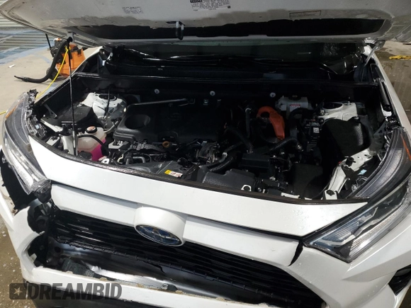 2021 Toyota RAV4 Hybrid LE with VIN 4T3B6RFV0MU050204, listed as a Copart auction lot 50768195 with 76,508 mi miles and Salvage Title. Bid and sale history available at carsss.com. Image 12.
