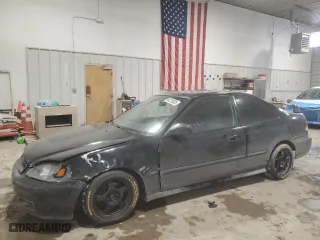 2000 Honda Civic EX with VIN 1HGEJ8147YL025721, listed as a Copart auction lot 89219525 with 181,100 mi miles and Salvage Title. Bid and sale history available at carsss.com. Image 1.
