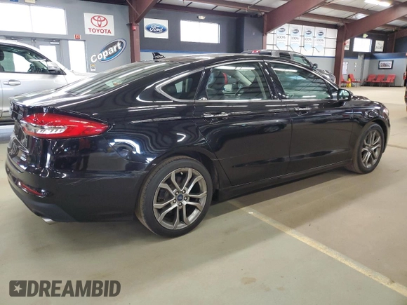 2019 Ford Fusion SEL with VIN 3FA6P0CD3KR145241, listed as a Copart auction lot 54195395 with 114,371 mi miles and Clean Title. Bid and sale history available at carsss.com. Image 3.
