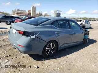 2025 Nissan Sentra SV with VIN 3N1AB8CV2SY216979, listed as a Copart auction lot 50046865 with 1,037 mi miles and Salvage Title. Bid and sale history available at carsss.com. Image 3.