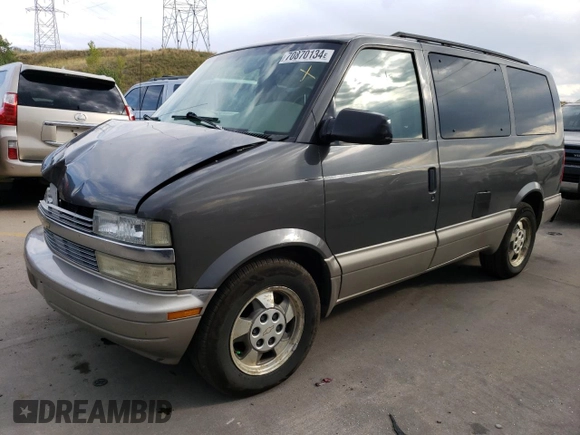 2003 Chevrolet Astro z VIN 1GNEL19X23B125777, wystawiony jako Copart lot #70870134 z przebiegiem 150 264 mil mil oraz Szkoda całkowita • Salvage title. Historia ofert i sprzedaży dostępna na DreamBid. Obrazek 1.