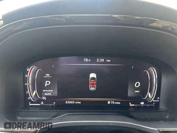 2022 Infiniti QX60 Luxe with VIN 5N1DL1FSXNC333458, listed as a Copart auction lot 61234555 with 63,665 mi miles and Clean title. Bid and sale history available at DreamBid. Image 8.