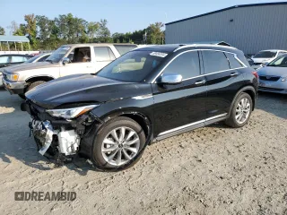 2021 Infiniti QX50 SENSORY with VIN 3PCAJ5CB3MF118112, listed as a Copart auction lot 69484394 with 37,548 mi miles and Salvage Title. Bid and sale history available at carsss.com. Image 1.