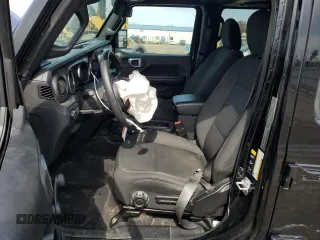 2021 Jeep Wrangler Unlimited Willys Sport with VIN 1C4HJXDG2MW564638, listed as a Copart auction lot 49881465 with 44,972 mi miles and Salvage title. Bid and sale history available at DreamBid. Image 7.