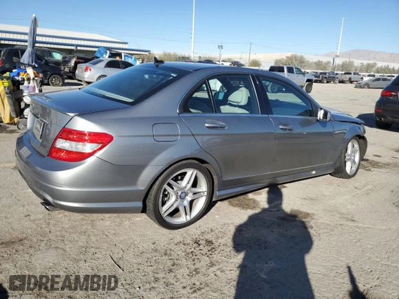2011 Mercedes-Benz C 350 Sport with VIN WDDGF5GB1BR168865, listed as a Copart auction lot 42651305 with 54,528 mi miles and Salvage title. Bid and sale history available at DreamBid. Image 3.