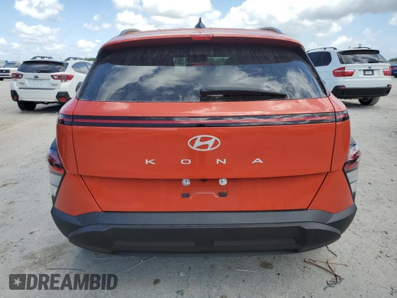2024 Hyundai Kona SEL with VIN KM8HB3AB2RU115599, listed as a Copart auction lot 50888805 with 9,738 mi miles and Salvage Title. Bid and sale history available at DreamBid. Image 6.