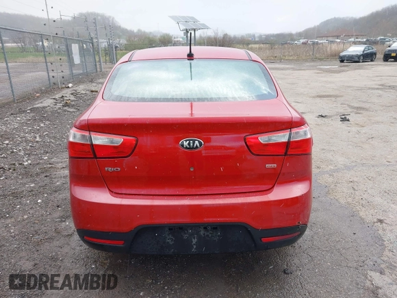 2013 Kia Rio LX with VIN KNADM4A34D6310495, listed as a IAAI auction lot 41986664 with 129,145 mi miles. Bid and sale history available at carsss.com. Image 16.