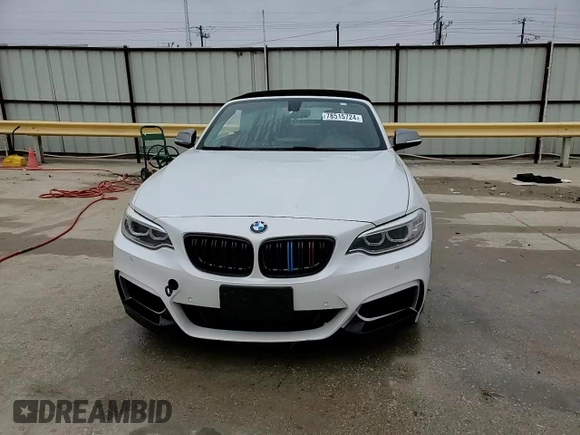 2016 BMW 2 Series M235i with VIN WBA1M1C59GV393903, listed as a Copart auction lot 78515724 with 0 mi miles and Salvage Title. Bid and sale history available at carsss.com. Image 13.