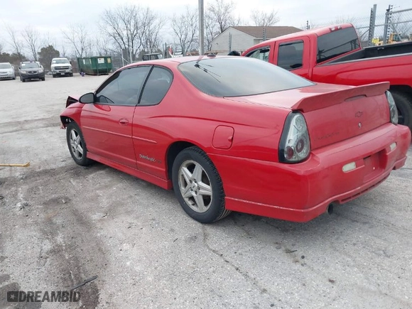 2004 Chevrolet Monte Carlo SS Supercharged with VIN 2G1WZ151349181767, listed as a IAAI auction lot 41128408 with 231,350 mi miles. Bid and sale history available at carsss.com. Image 3.