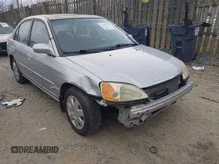 2001 Honda Civic EX with VIN 1HGES26741L031835, listed as a IAAI auction lot 41686119 with 220,740 mi miles. Bid and sale history available at carsss.com. Image 1.
